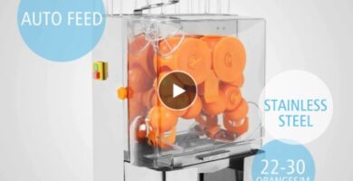 Exprimidor Industrial automático de frutas, caña de azúcar, naranja, máquina de acero inoxidable para el hogar y comercial y plástico PC 120W