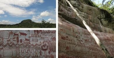 Portada pinturas rupestres serranía de la lindosa parque nacional chiribiquete