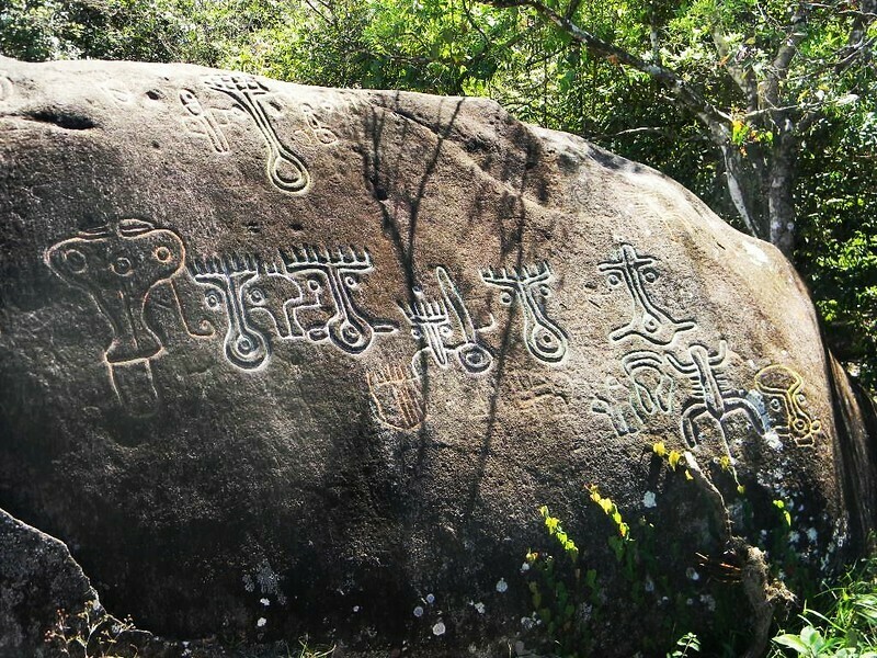 petroglifos piedra pintada, caldera